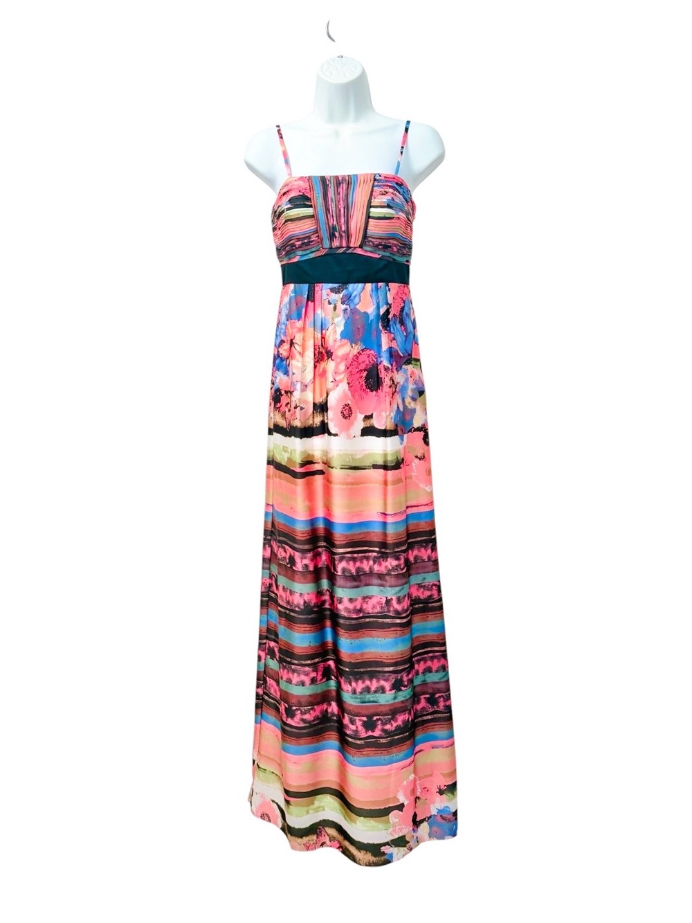 Sue Wong Maxi Dress NWT Multicolor Floral Long Dress Size 2